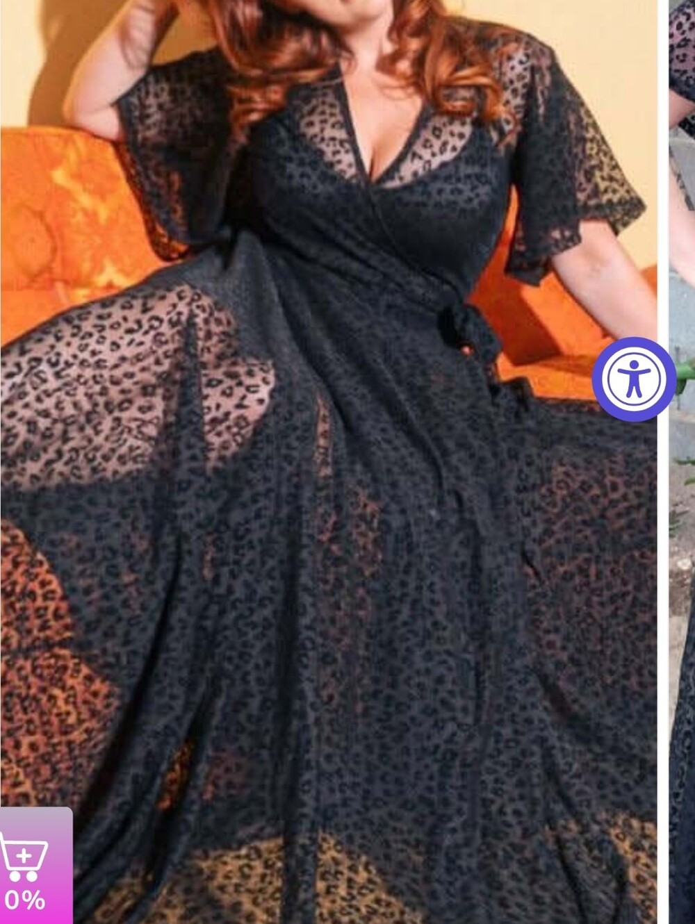 Wax Poetic Lydia Dress - Black Leopard Print V-Neck Maxi Dress